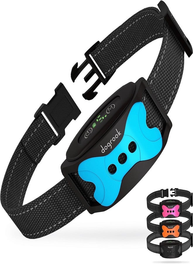 DogRook Dog Bark Collar | Smart Collar for Dog Training | No Shock | Beep & Vibration | Rechargeable | No Bark Collar for Dogs | Anti Bark Collar for Large Dog, Medium Dog, Small Dog | 12-110 lbs - Image 1